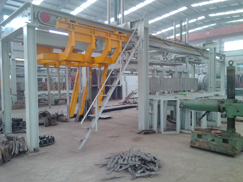 加氣混凝土設備之切割機現場制作