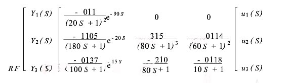 球磨機傳遞函數矩陣